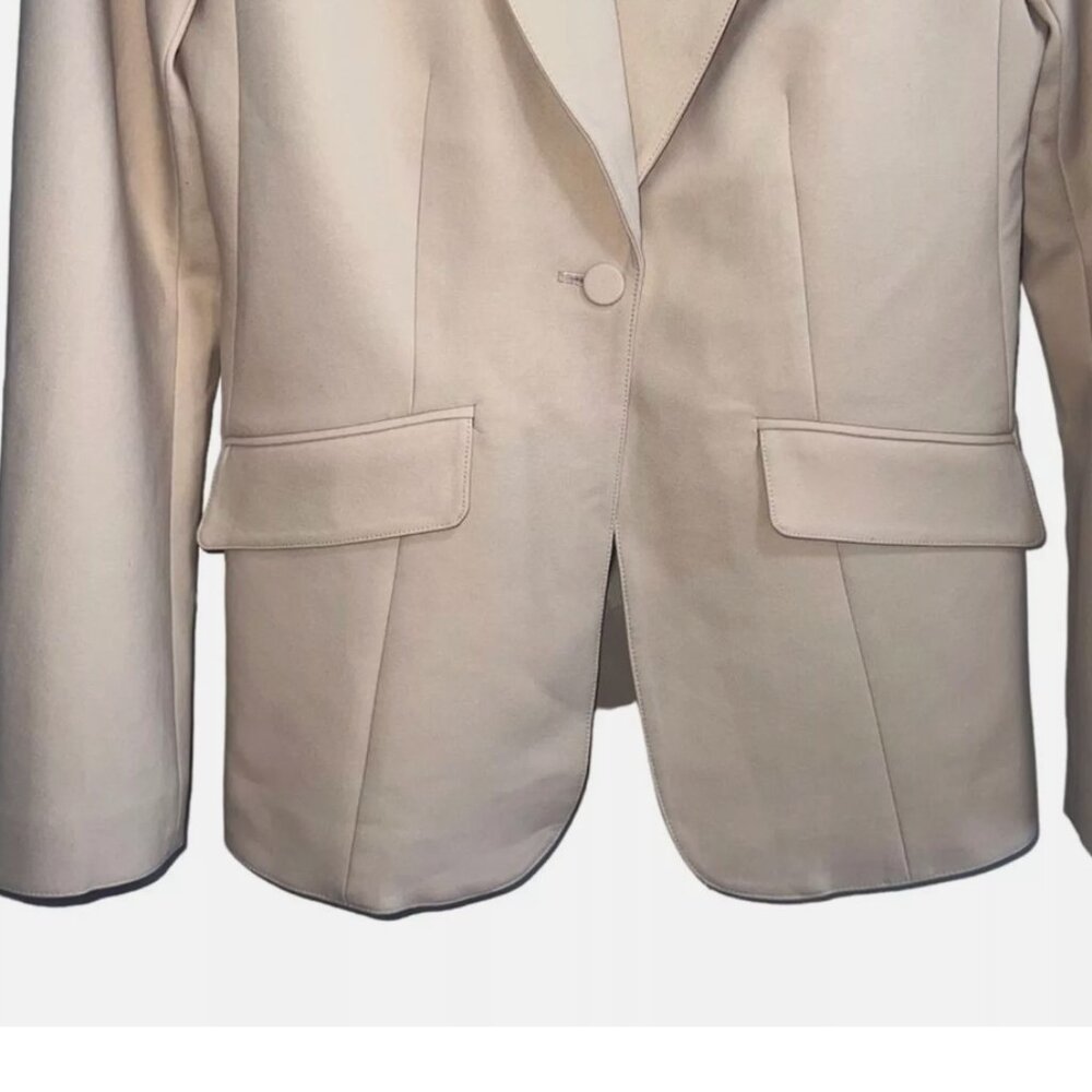 Cinq A Sept Kym Zipper Sleeve Blazer Jacket size 12 - Picture 4 of 12